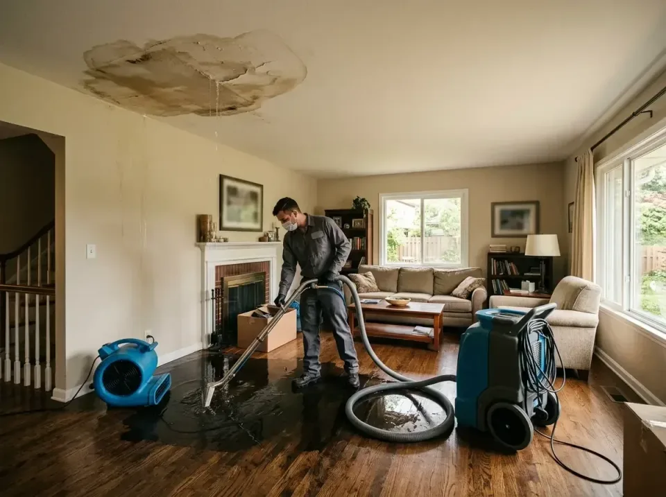 attic-pipe-burst-ceiling-drip-008 — frequently asked questions, Water Damage Restoration & Carpet Care in North Lindenhurst,…
